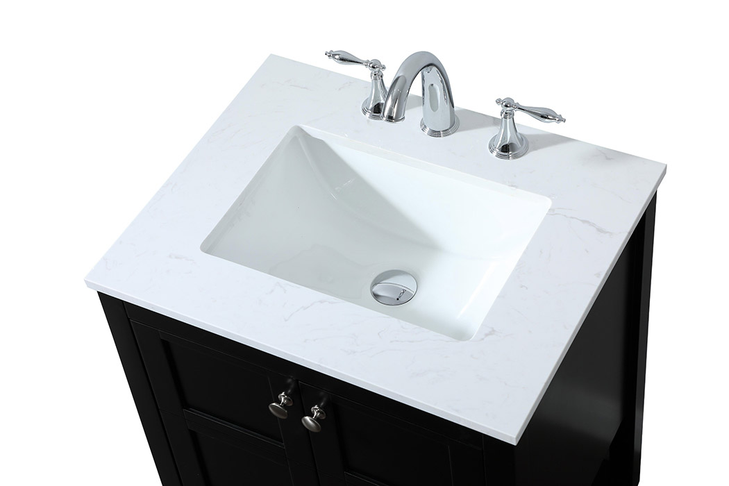 Elegant Bathroom Vanity - Black (VF16424BK)