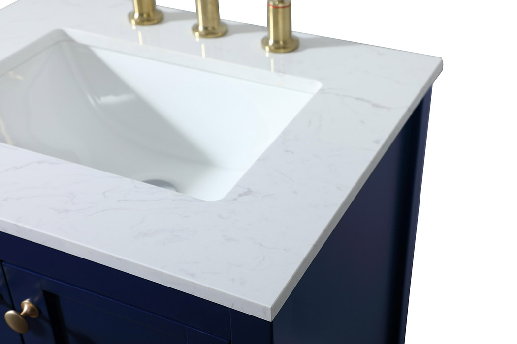 Elegant Bathroom Vanity - Blue (VF16424BL)