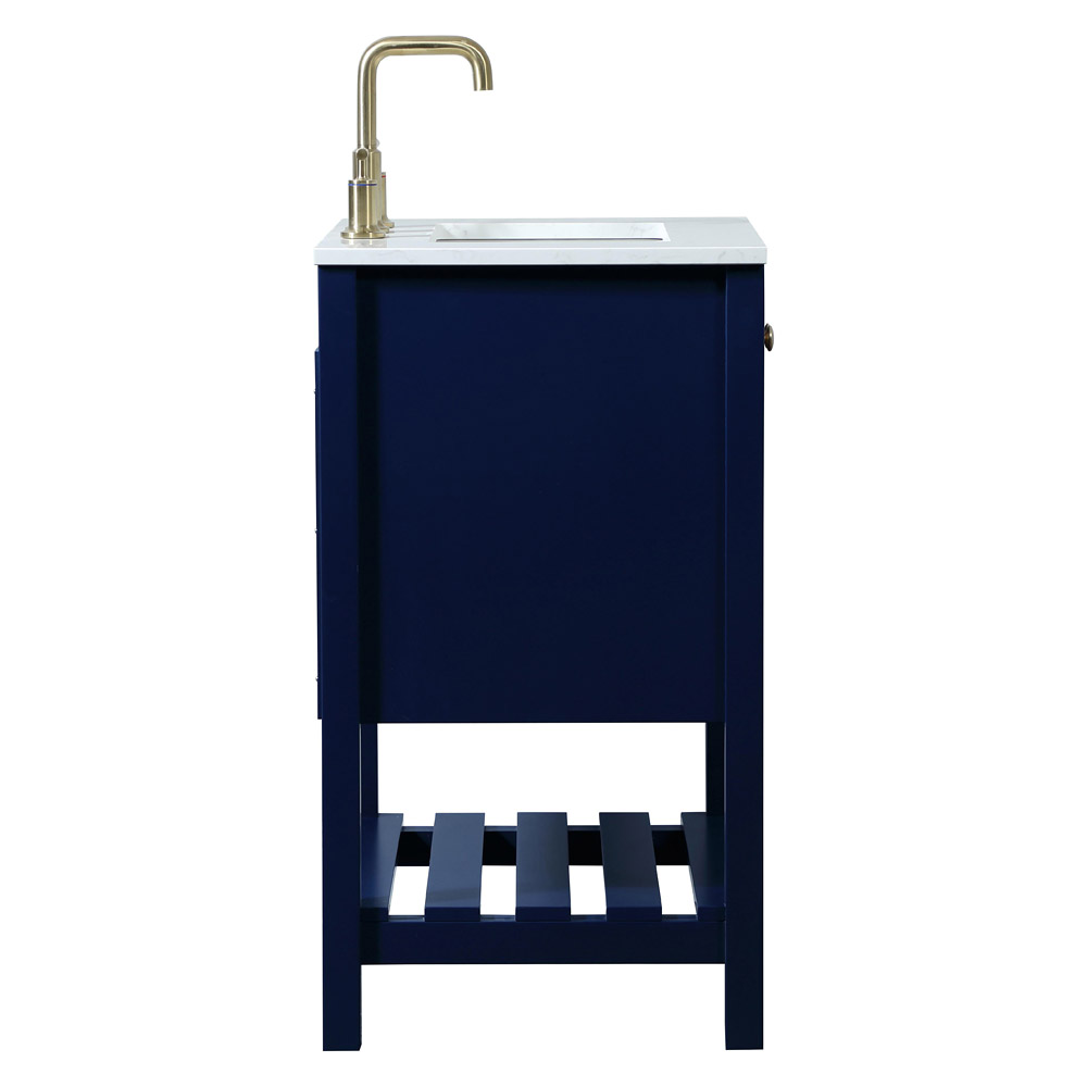 Elegant Bathroom Vanity - Blue (VF16424BL)