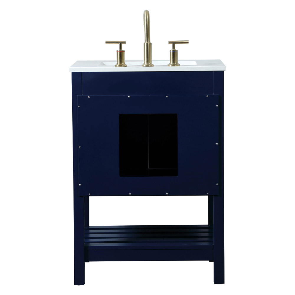 Elegant Bathroom Vanity - Blue (VF16424BL)