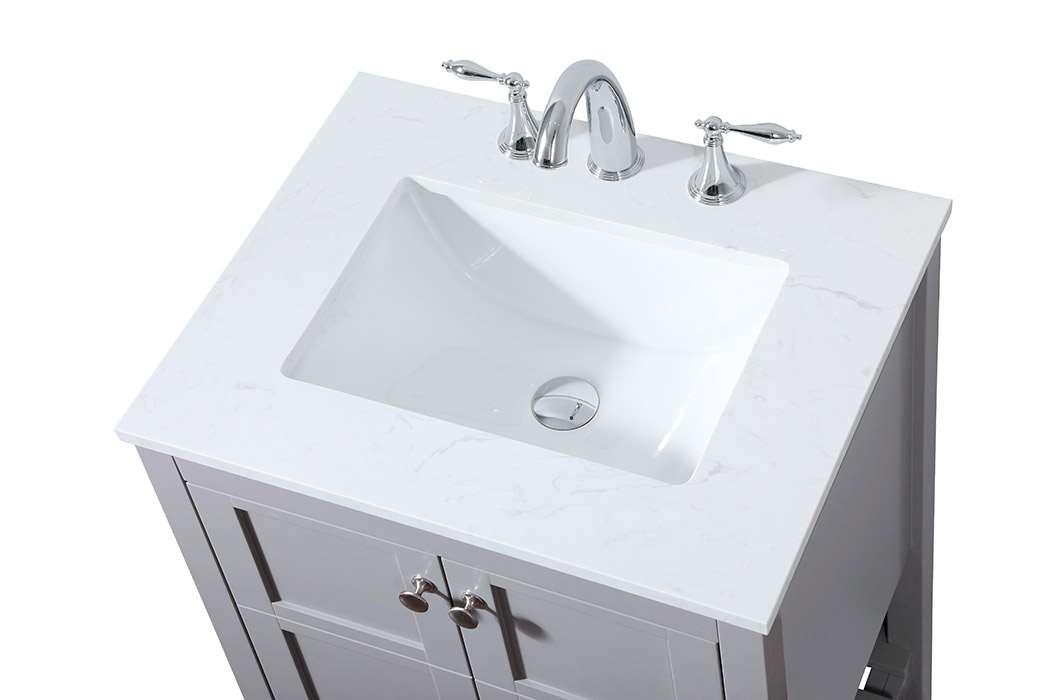 Elegant Bathroom Vanity - Gray (VF16424GR)