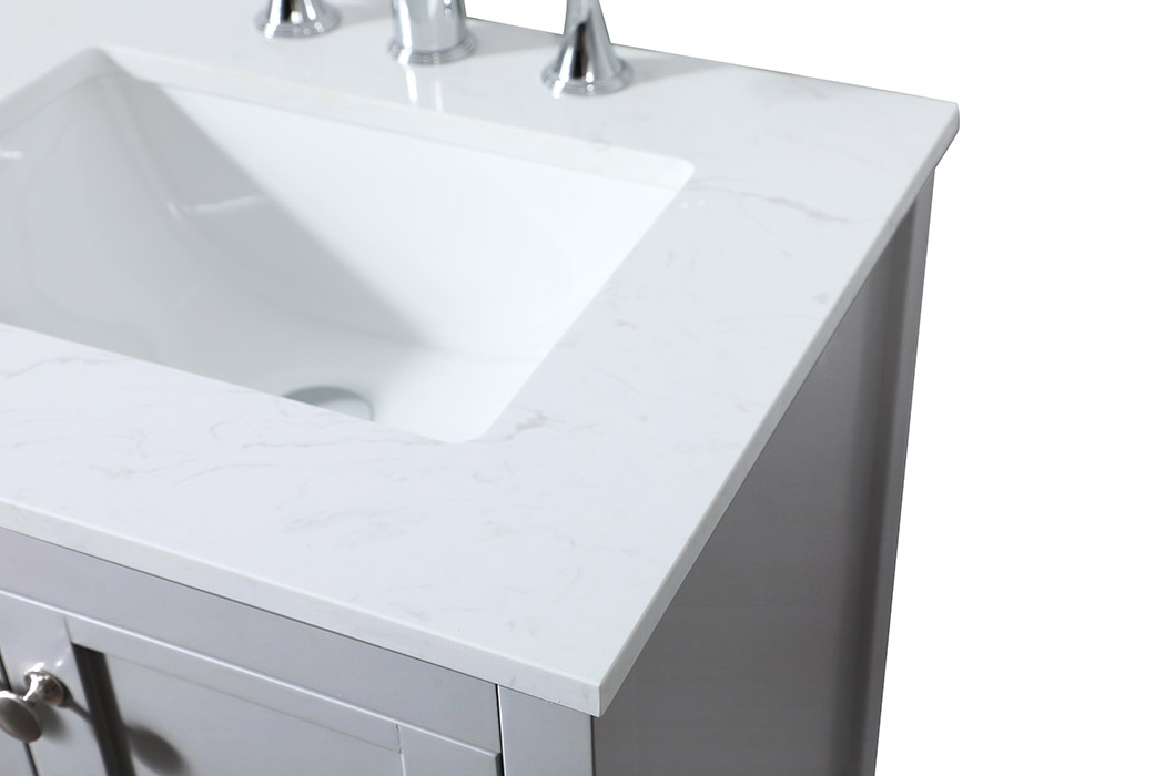 Elegant Bathroom Vanity - Gray (VF16424GR)