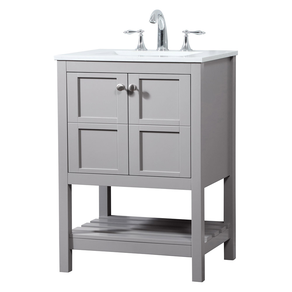 Elegant Bathroom Vanity - Gray (VF16424GR)