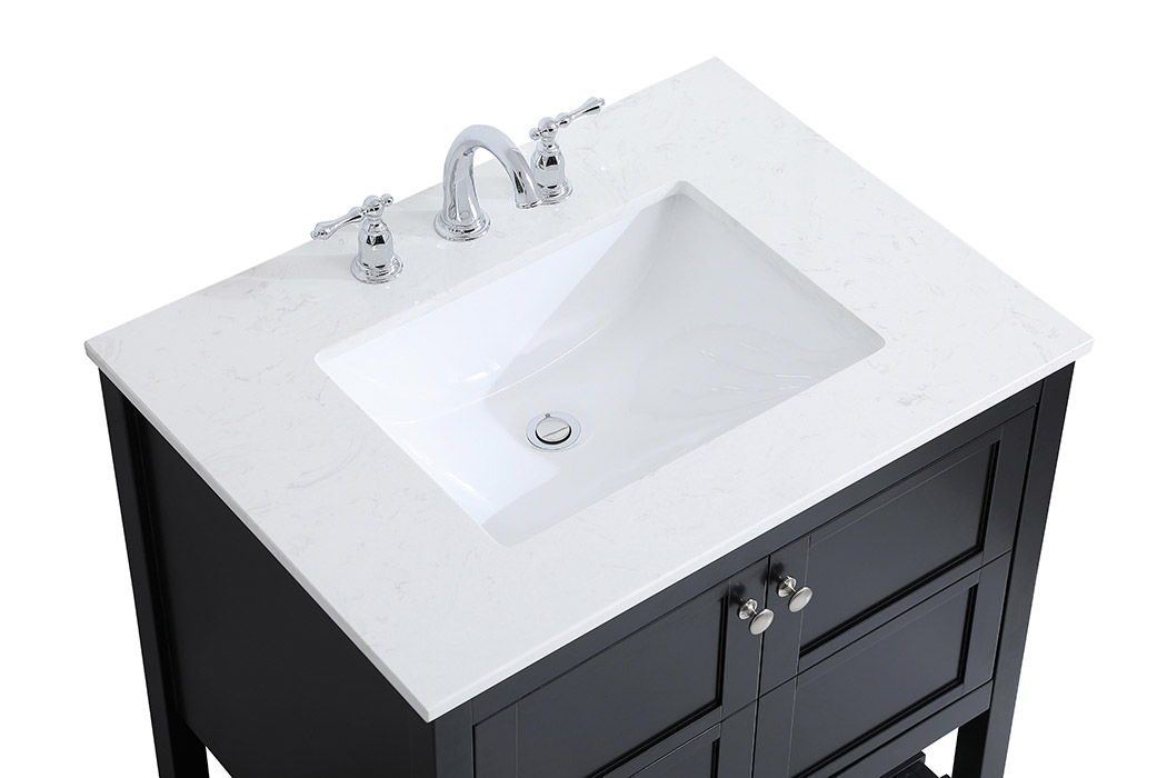 Elegant Bathroom Vanity - Black (VF16430BK)