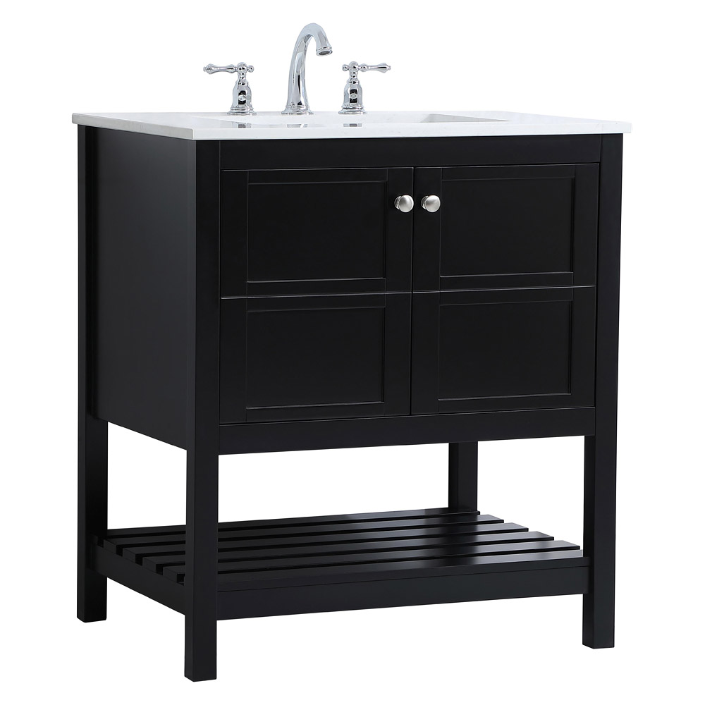 Elegant Bathroom Vanity - Black (VF16430BK)