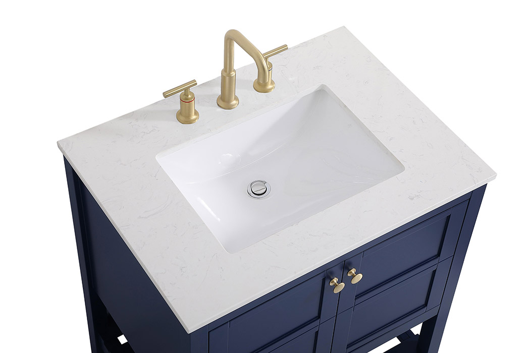 Elegant Bathroom Vanity - Blue (VF16430BL)