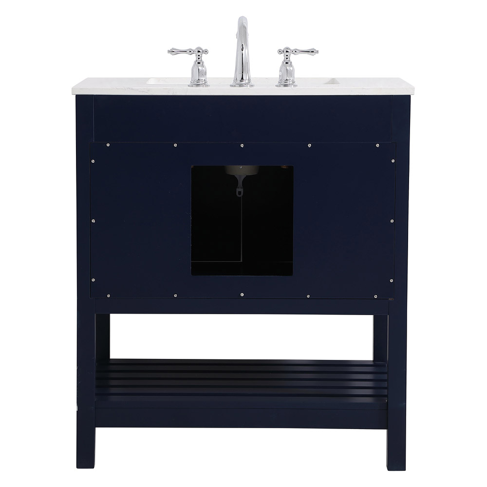 Elegant Bathroom Vanity - Blue (VF16430BL)