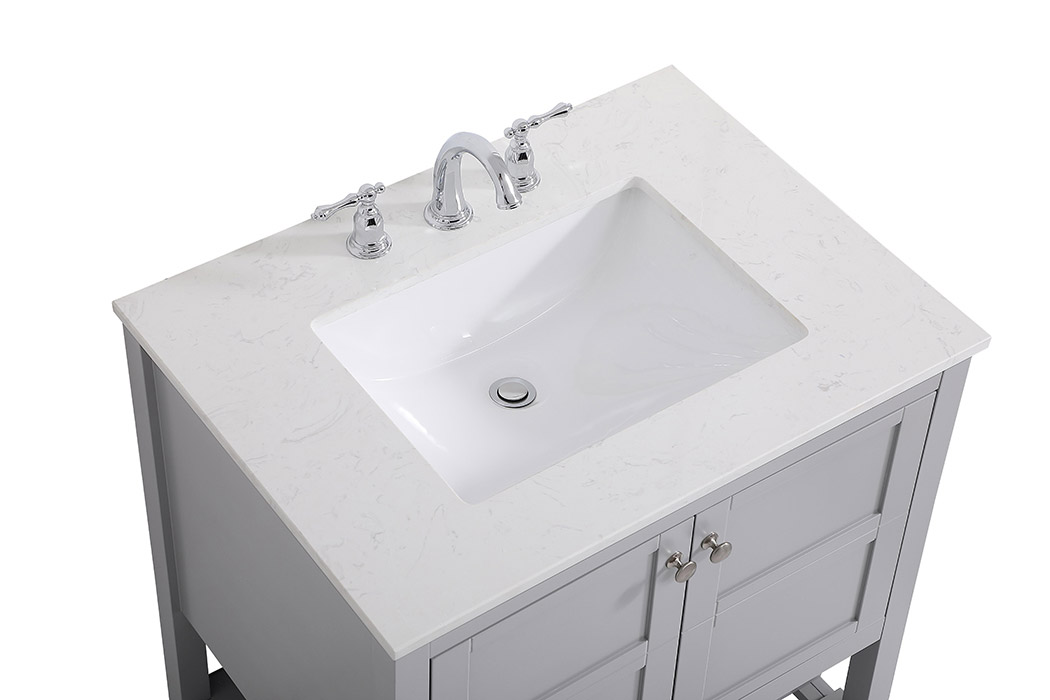 Elegant Bathroom Vanity - Gray (VF16430GR)