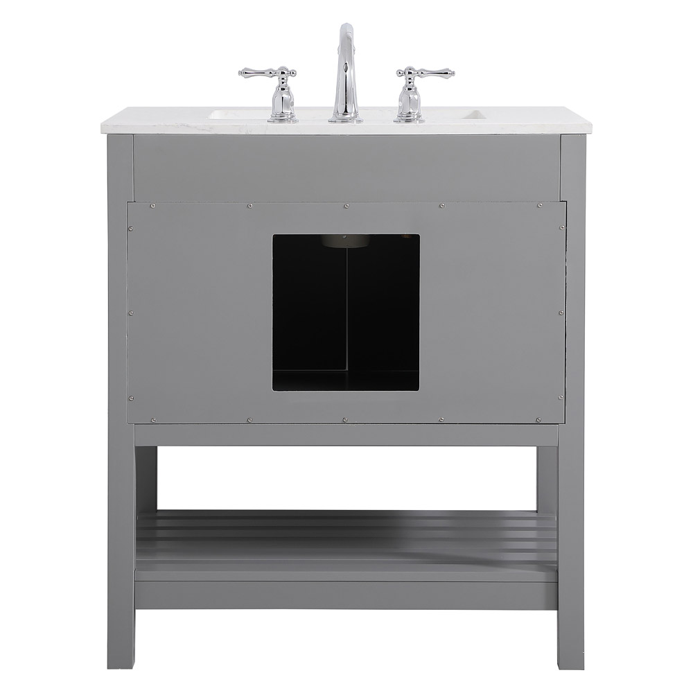 Elegant Bathroom Vanity - Gray (VF16430GR)