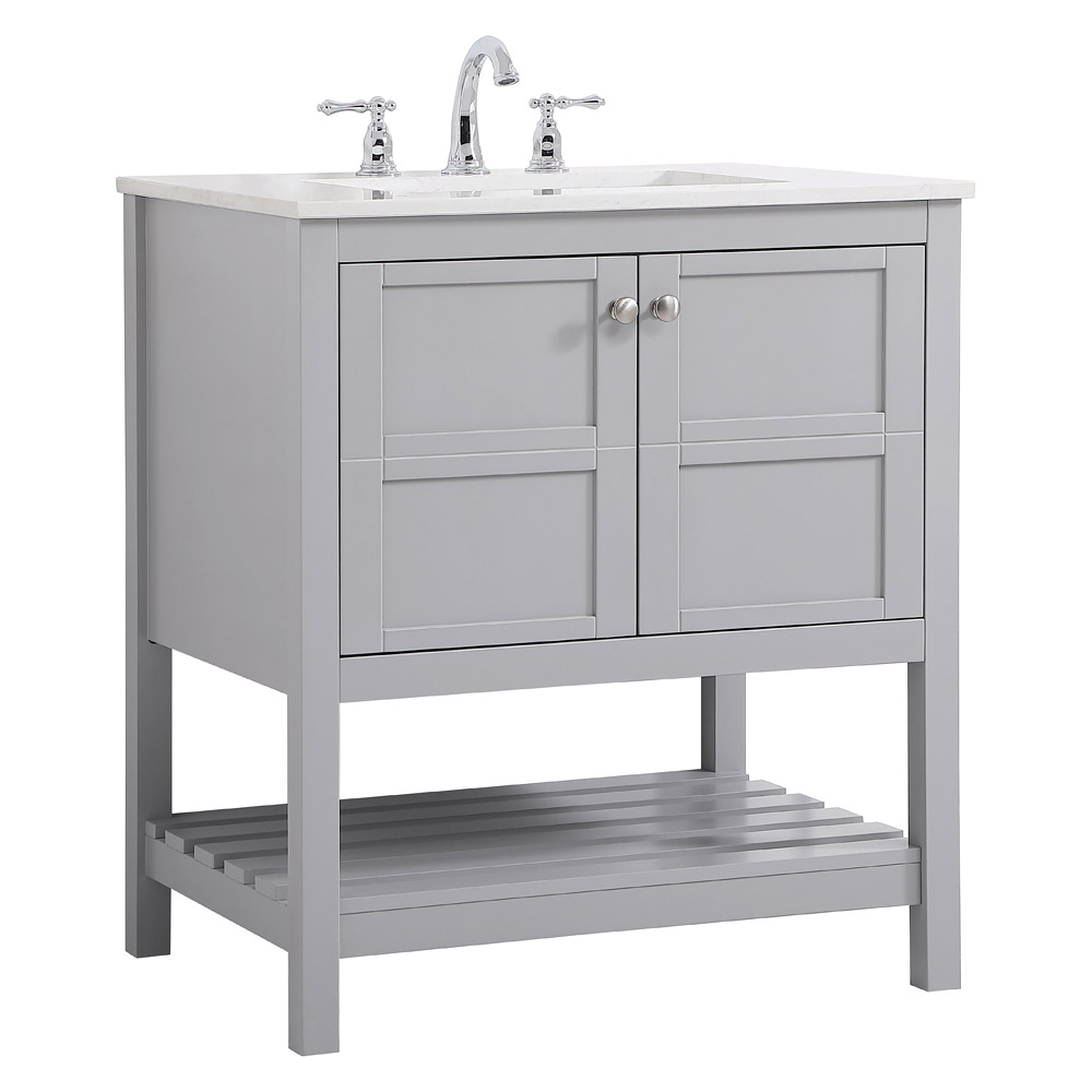 Elegant Bathroom Vanity - Gray (VF16430GR)