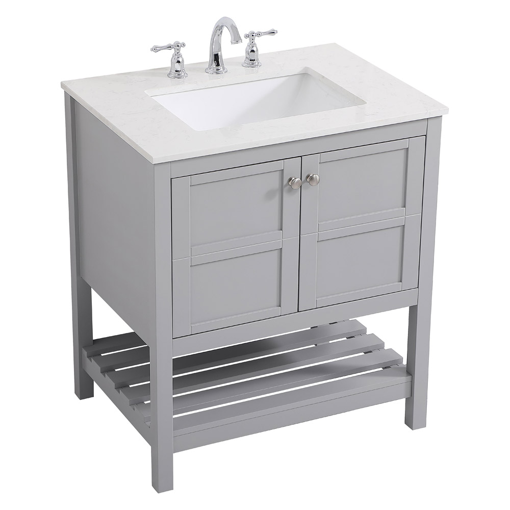 Elegant Bathroom Vanity - Gray (VF16430GR)