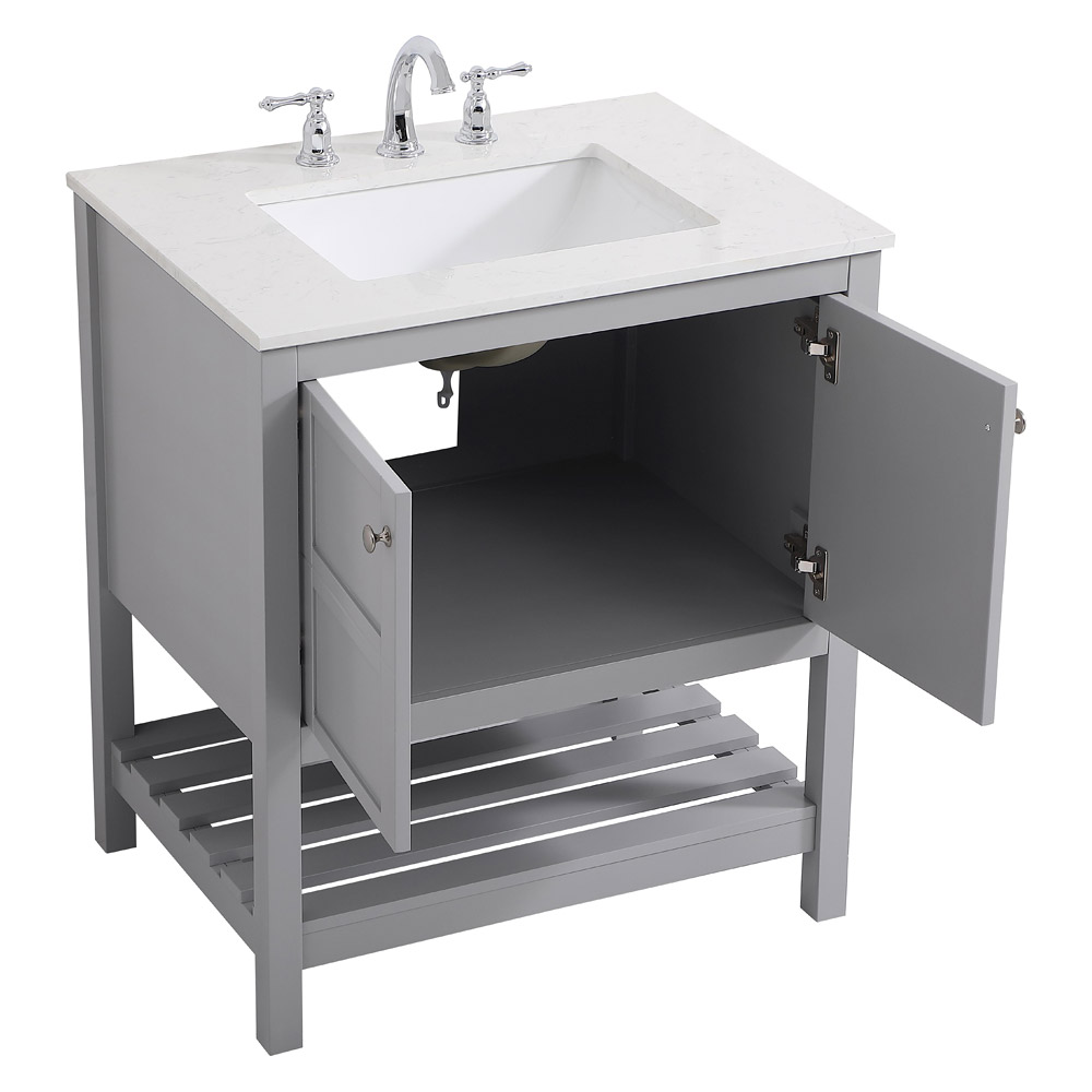 Elegant Bathroom Vanity - Gray (VF16430GR)