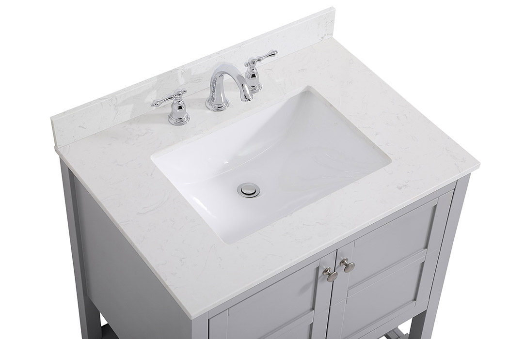 Elegant Bathroom Vanity - Gray (VF16430GR-BS)