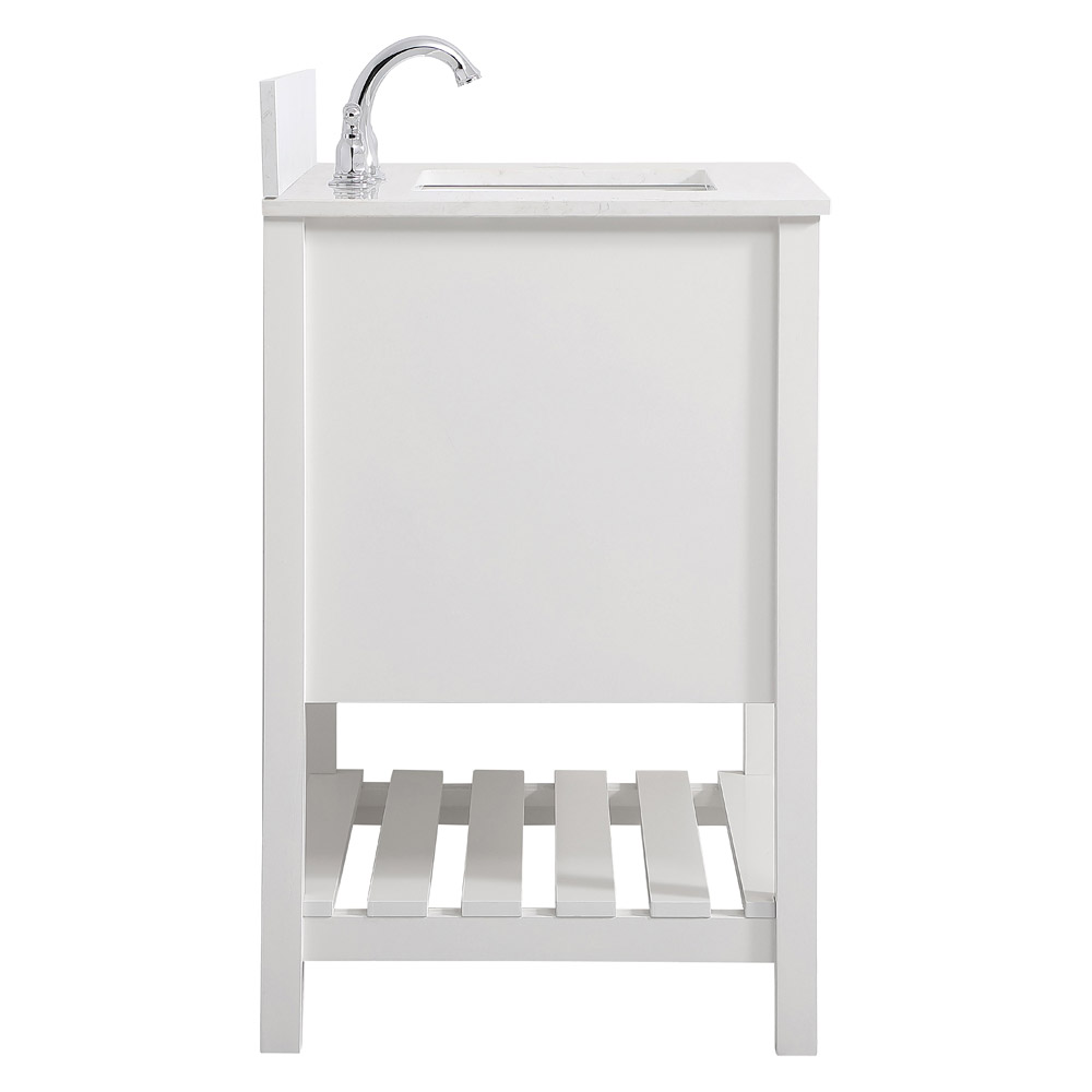 Elegant Bathroom Vanity - White (VF16430WH-BS)