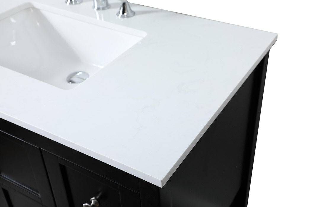 Elegant Bathroom Vanity - Black (VF16432BK)