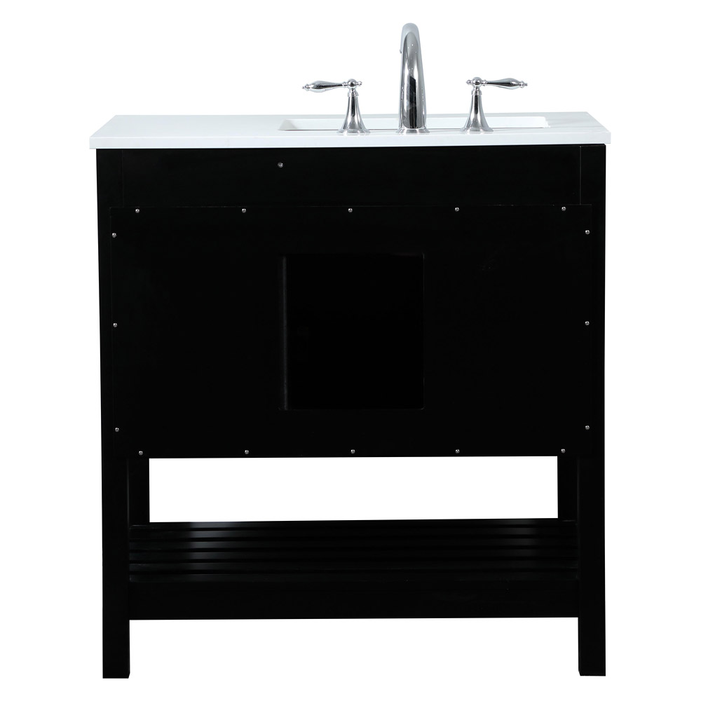 Elegant Bathroom Vanity - Black (VF16432BK)