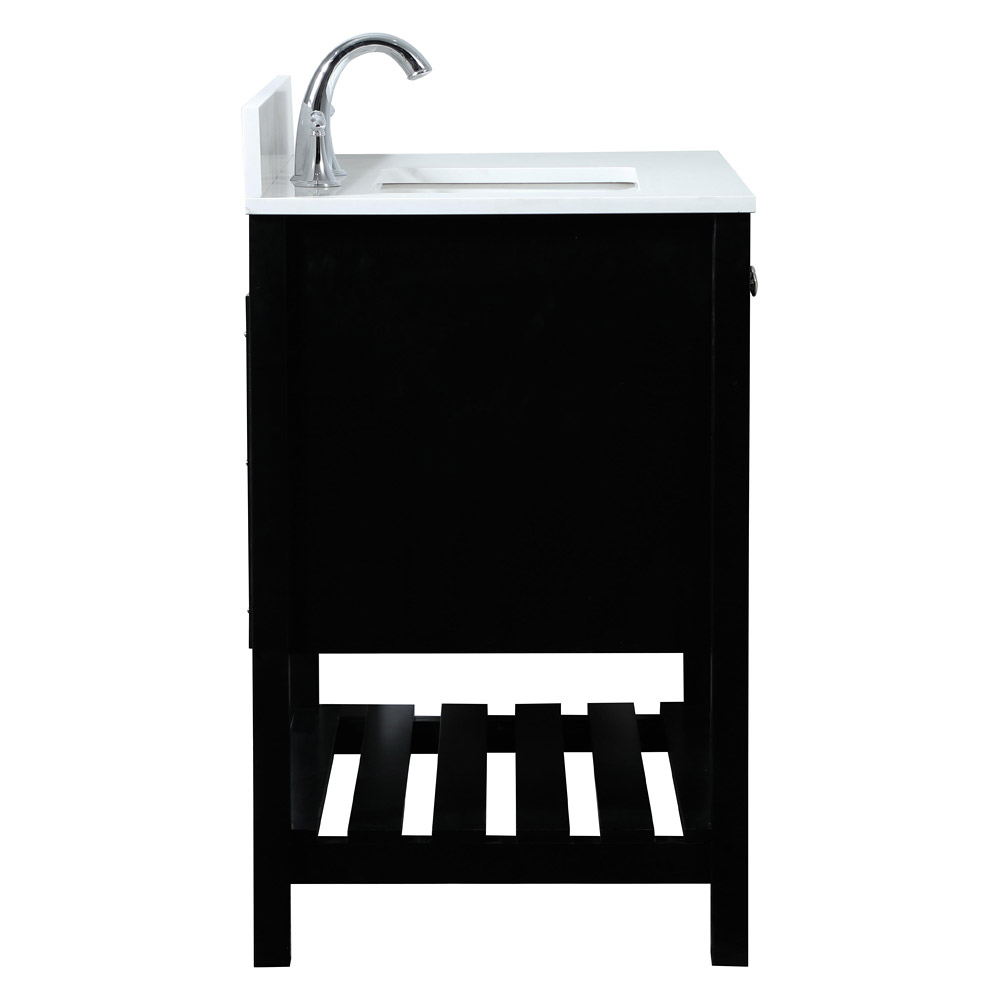 Elegant Bathroom Vanity - Black (VF16432BK-BS)