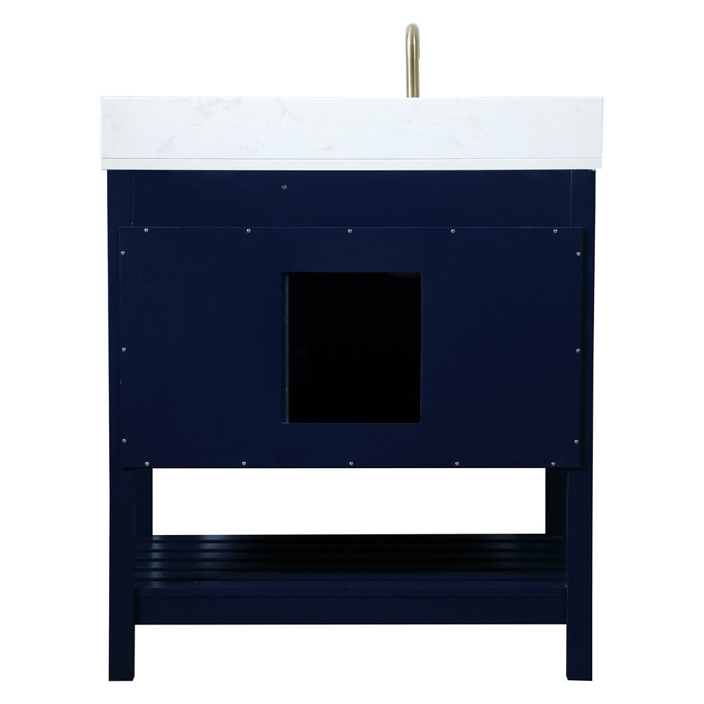 Elegant Bathroom Vanity - Blue (VF16432BL-BS)