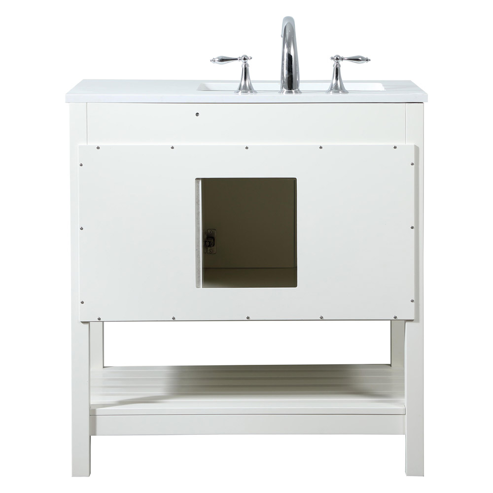 Elegant Bathroom Vanity - White (VF16432WH)