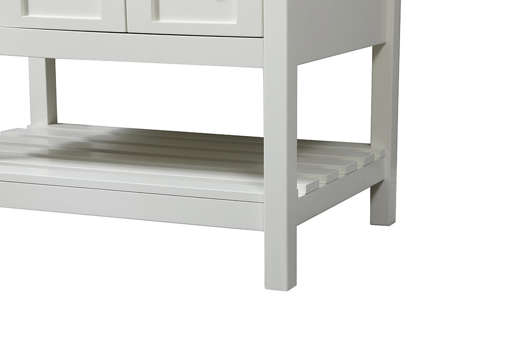 Elegant Bathroom Vanity - White (VF16432WH-BS)