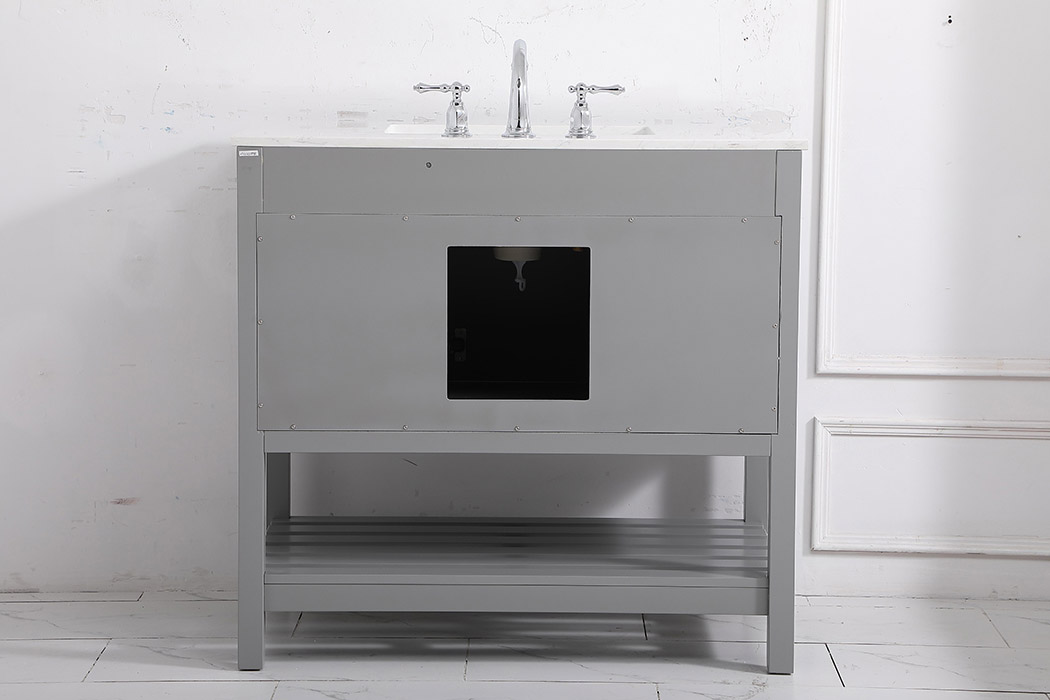 Elegant Bathroom Vanity - Gray (VF16436GR)