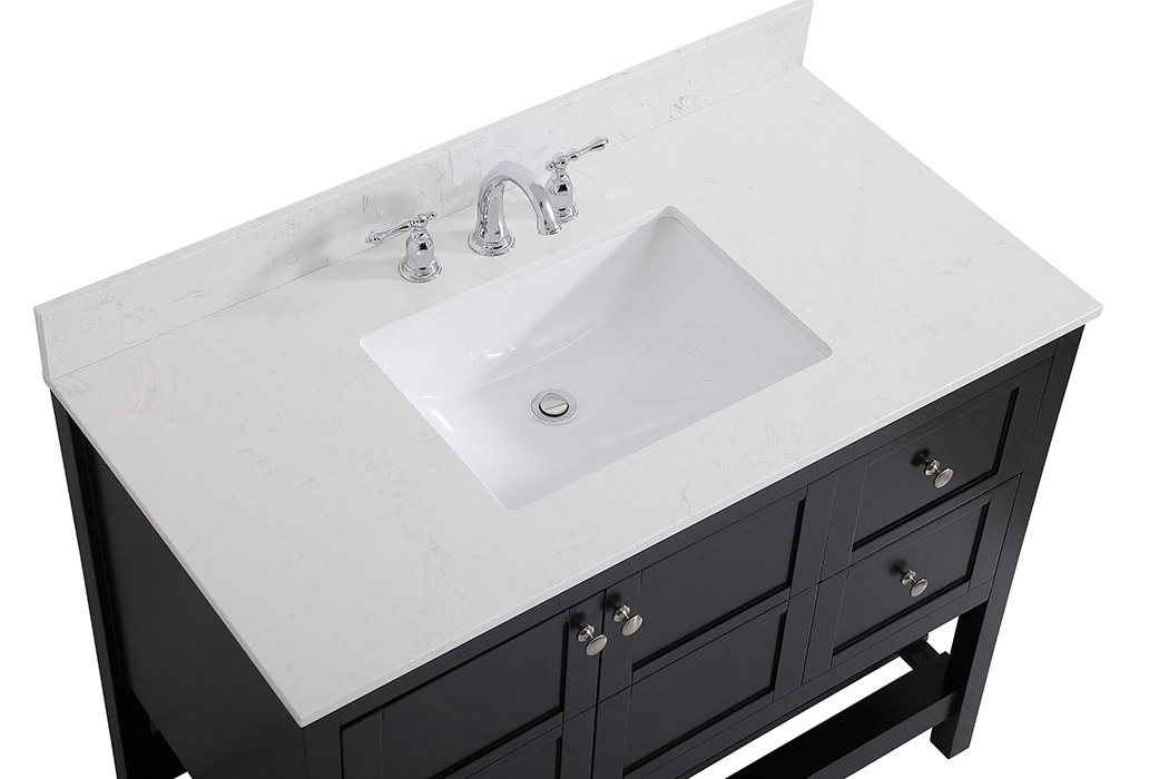 Elegant Bathroom Vanity - Black (VF16442BK-BS)