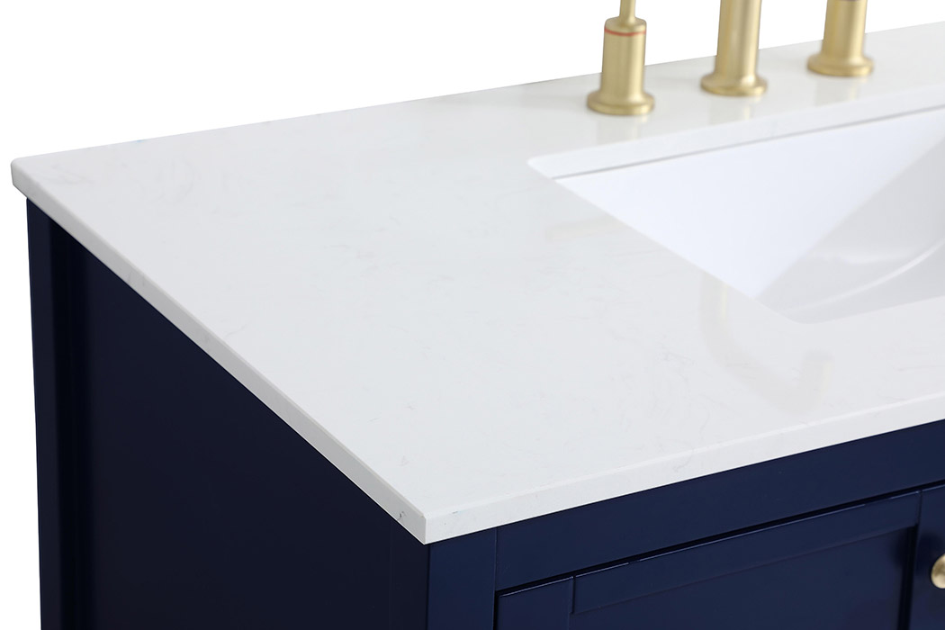 Elegant Bathroom Vanity - Blue (VF16442BL)