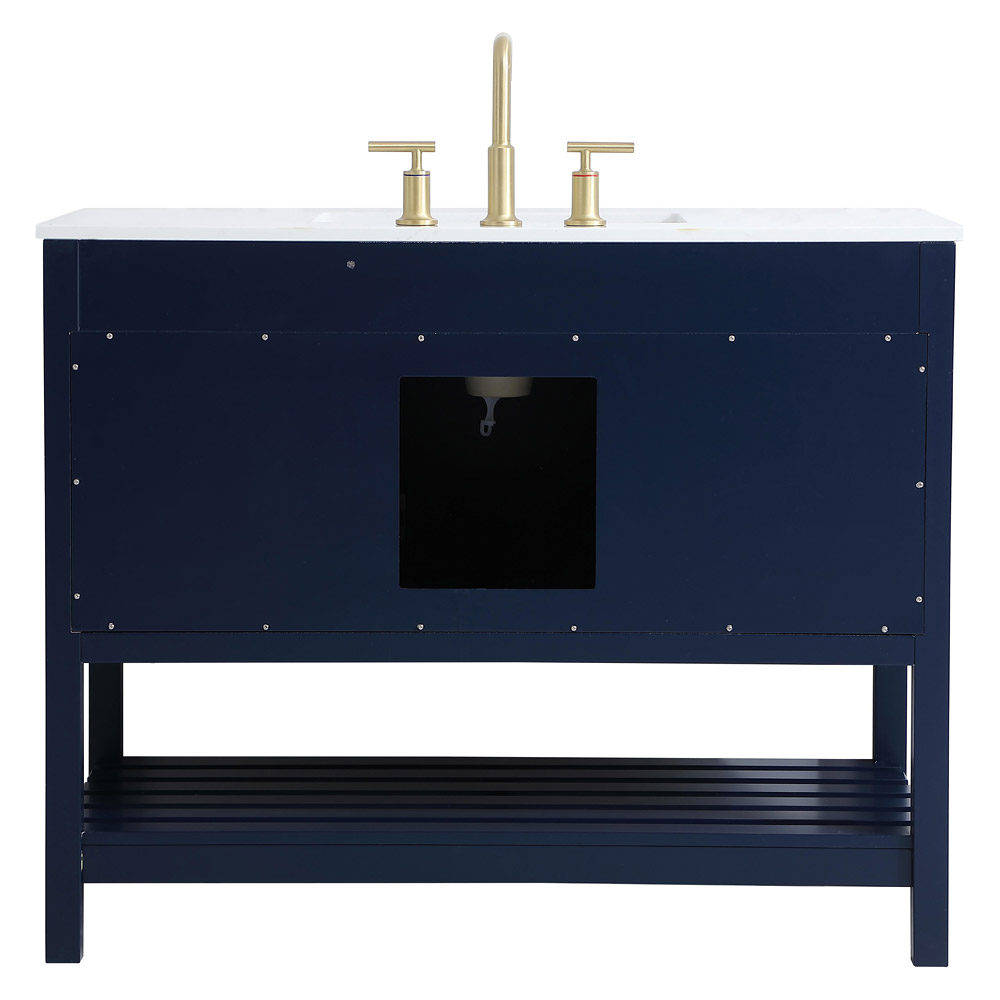 Elegant Bathroom Vanity - Blue (VF16442BL)