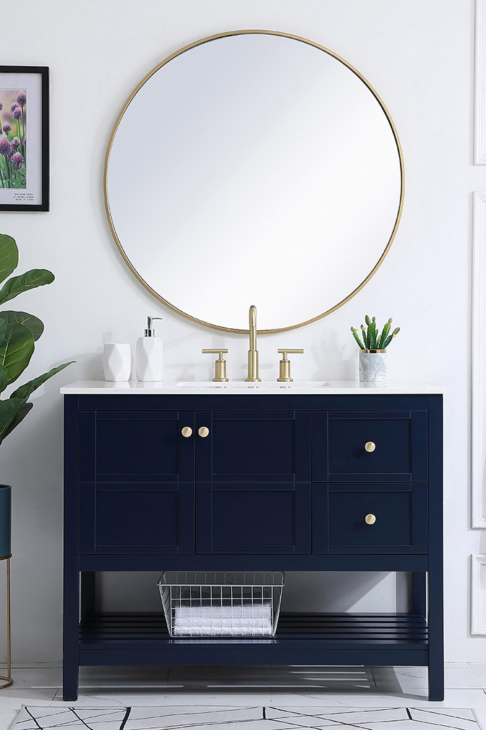 Elegant Bathroom Vanity - Blue (VF16442BL)