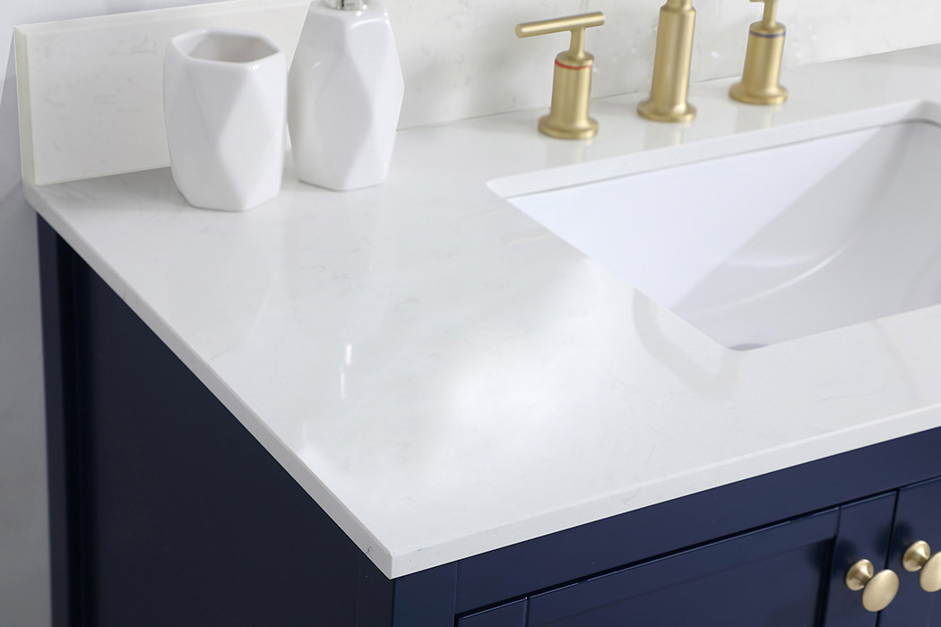 Elegant Bathroom Vanity - Blue (VF16442BL-BS)