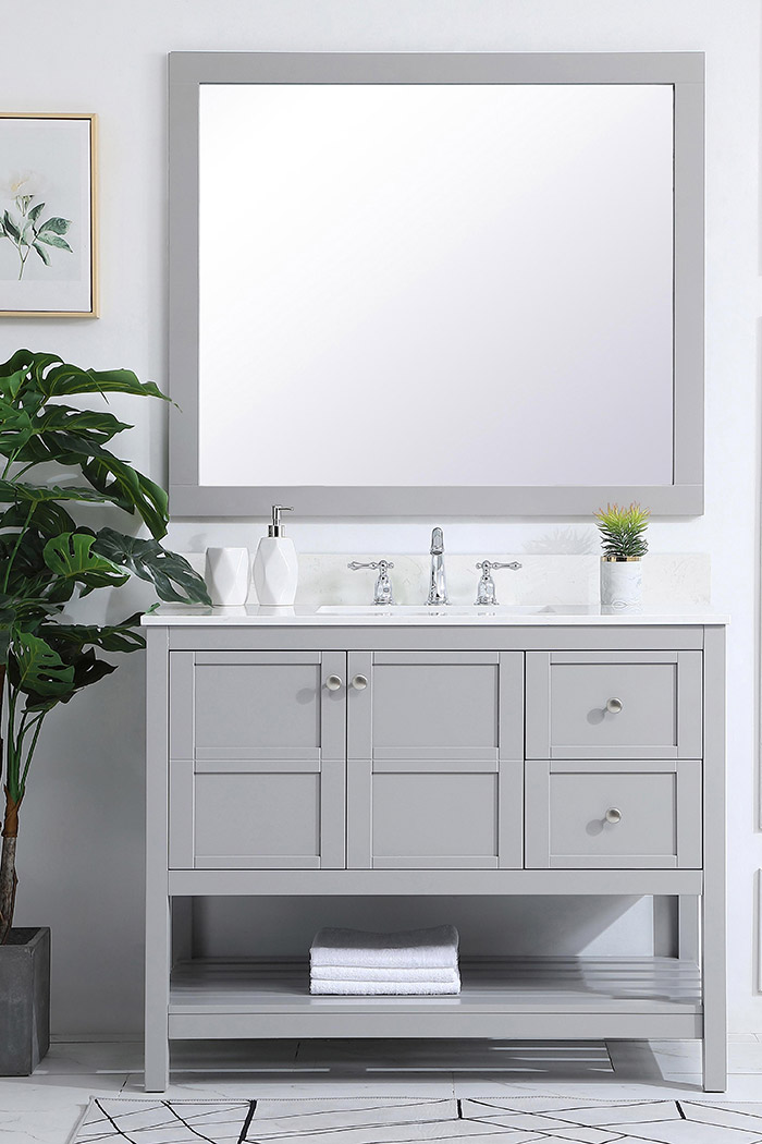 Elegant Bathroom Vanity - Gray (VF16442GR-BS)