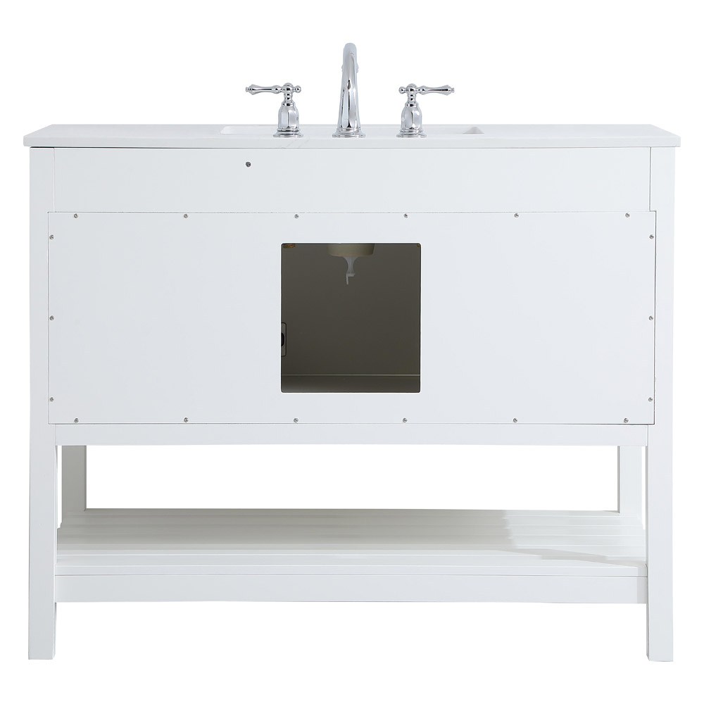 Elegant Bathroom Vanity - White (VF16442WH)