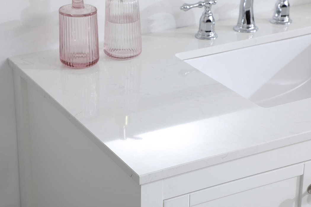 Elegant Bathroom Vanity - White (VF16442WH)