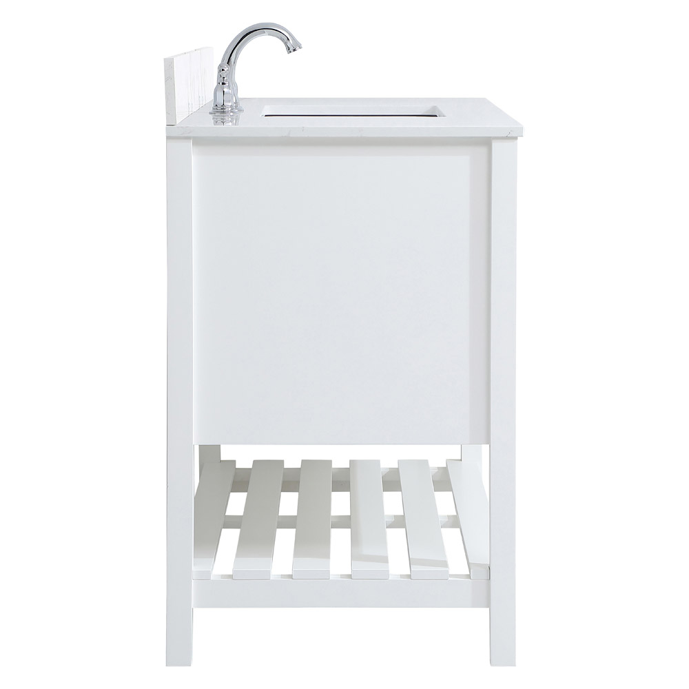 Elegant Bathroom Vanity - White (VF16442WH-BS)