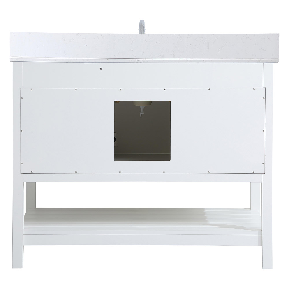 Elegant Bathroom Vanity - White (VF16442WH-BS)