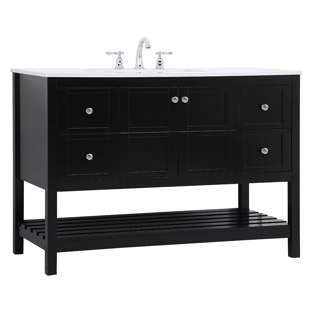 Elegant Bathroom Vanity - Black (VF16448BK)