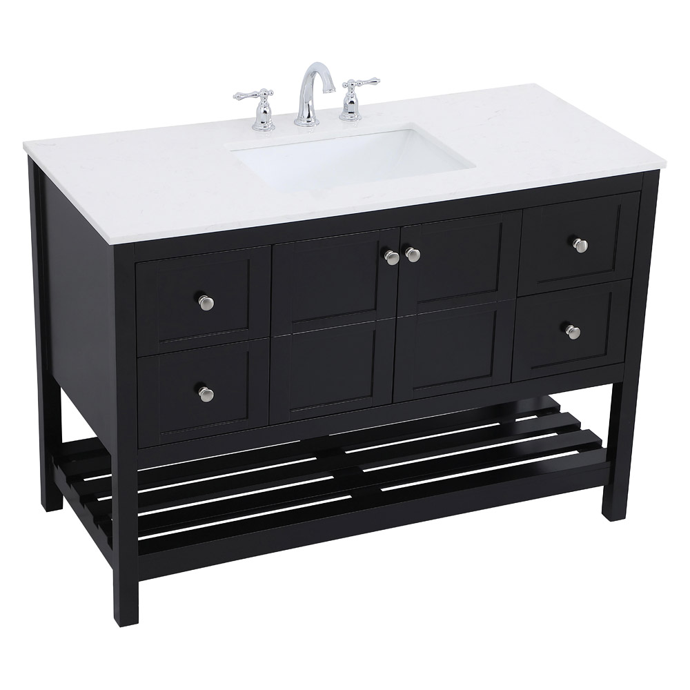 Elegant Bathroom Vanity - Black (VF16448BK)