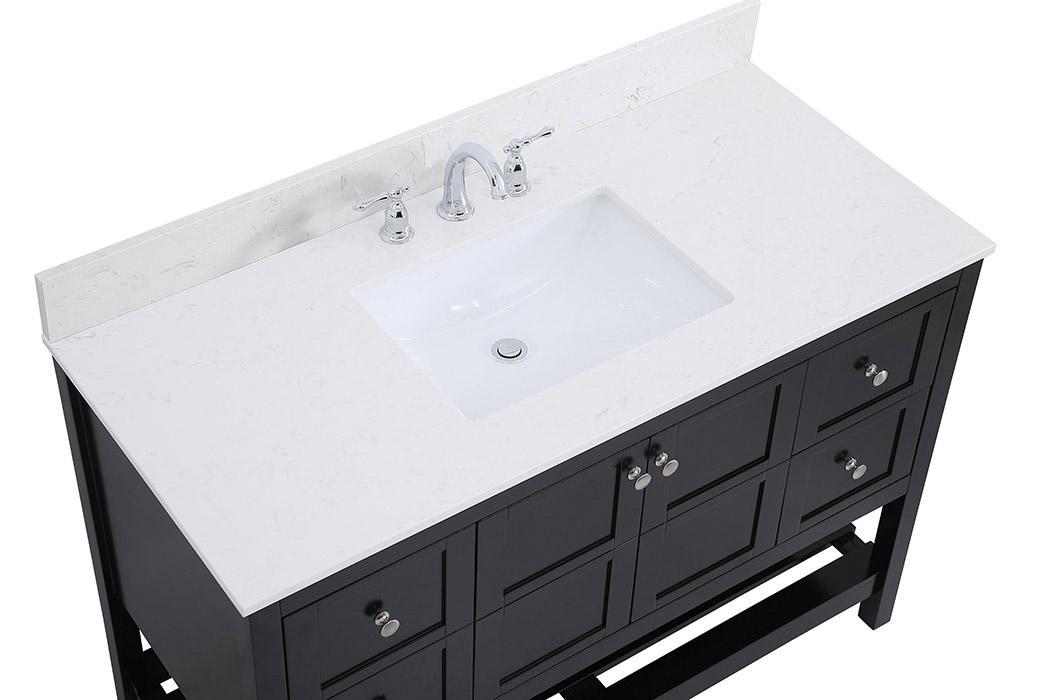 Elegant Bathroom Vanity - Black (VF16448BK-BS)