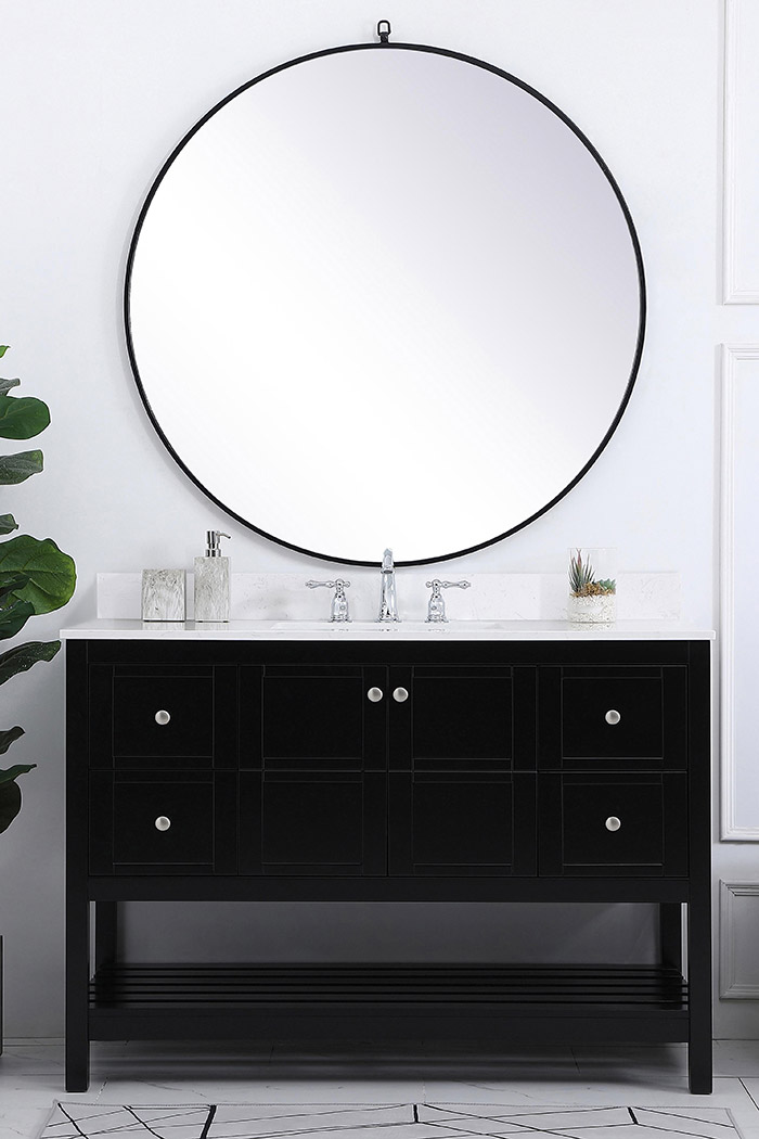 Elegant Bathroom Vanity - Black (VF16448BK-BS)