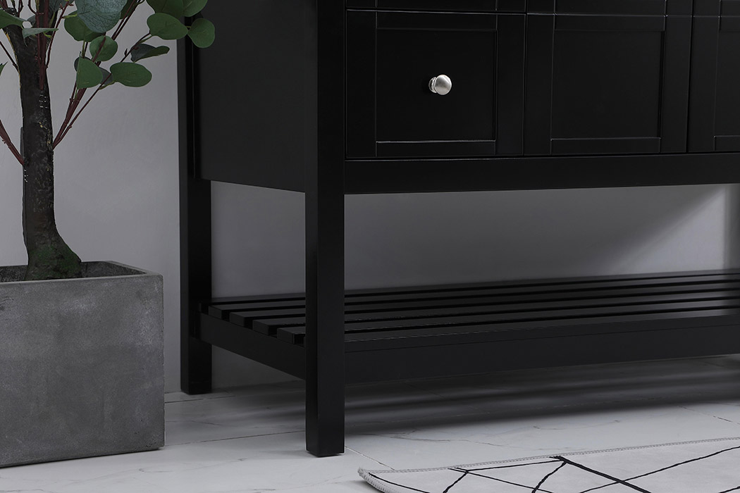 Elegant Bathroom Vanity - Black (VF16448BK-BS)