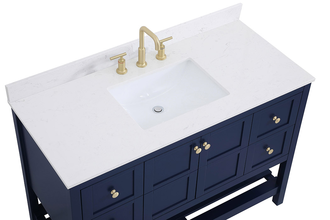 Elegant Bathroom Vanity - Blue (VF16448BL-BS)