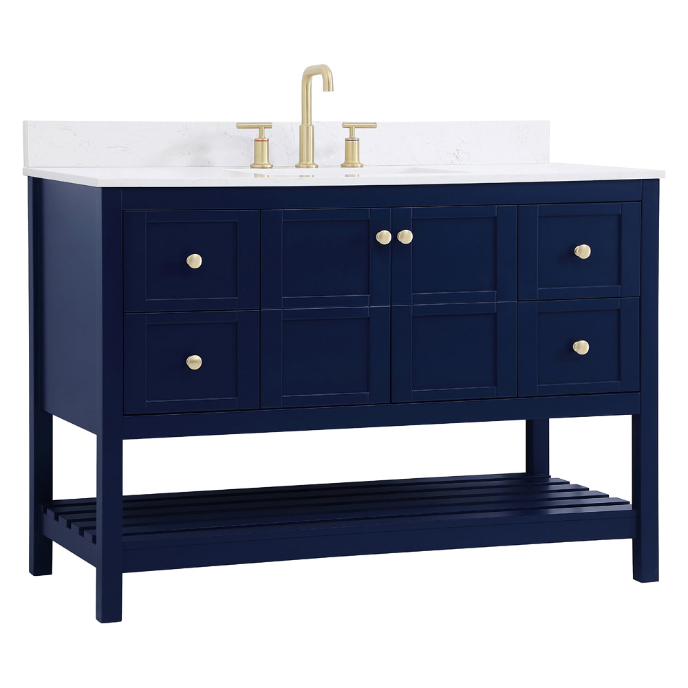 Elegant Bathroom Vanity - Blue (VF16448BL-BS)