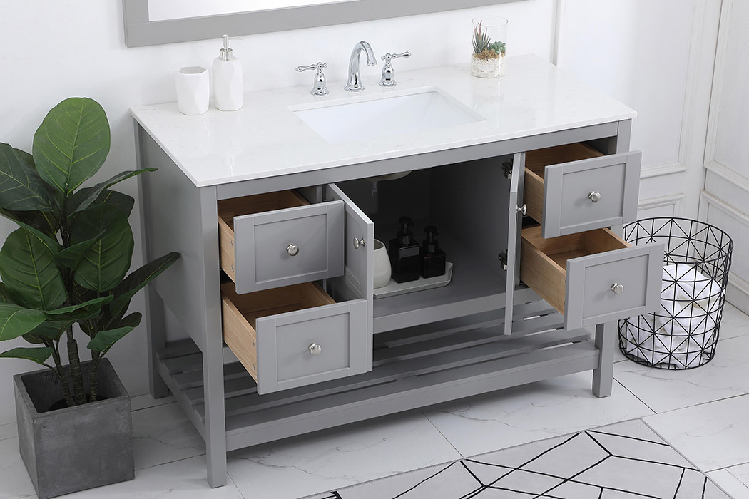 Elegant Bathroom Vanity - Gray (VF16448GR)