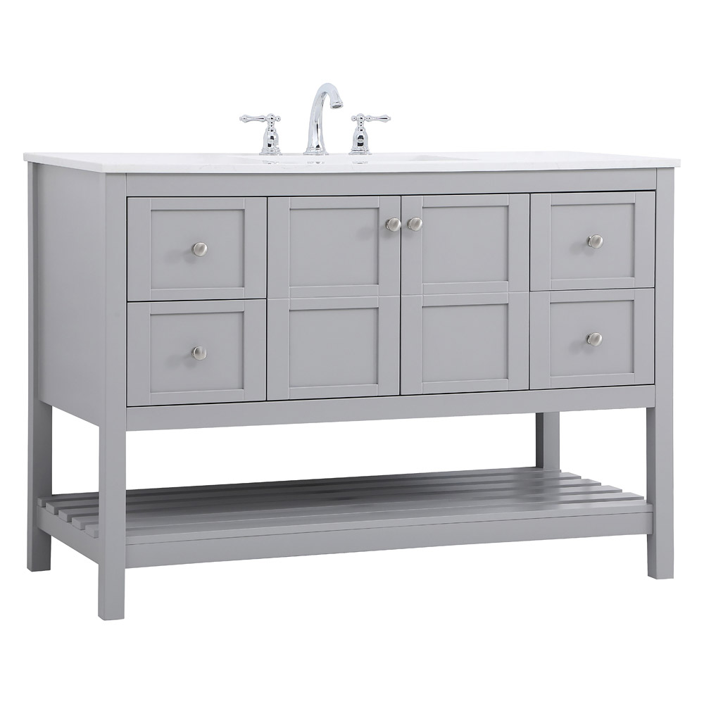 Elegant Bathroom Vanity - Gray (VF16448GR)