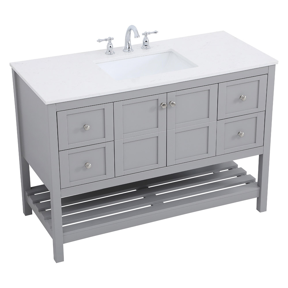 Elegant Bathroom Vanity - Gray (VF16448GR)