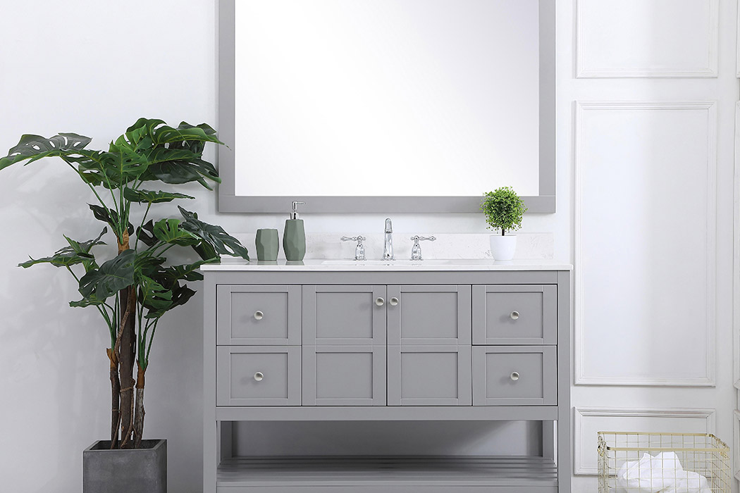 Elegant Bathroom Vanity - Gray (VF16448GR-BS)