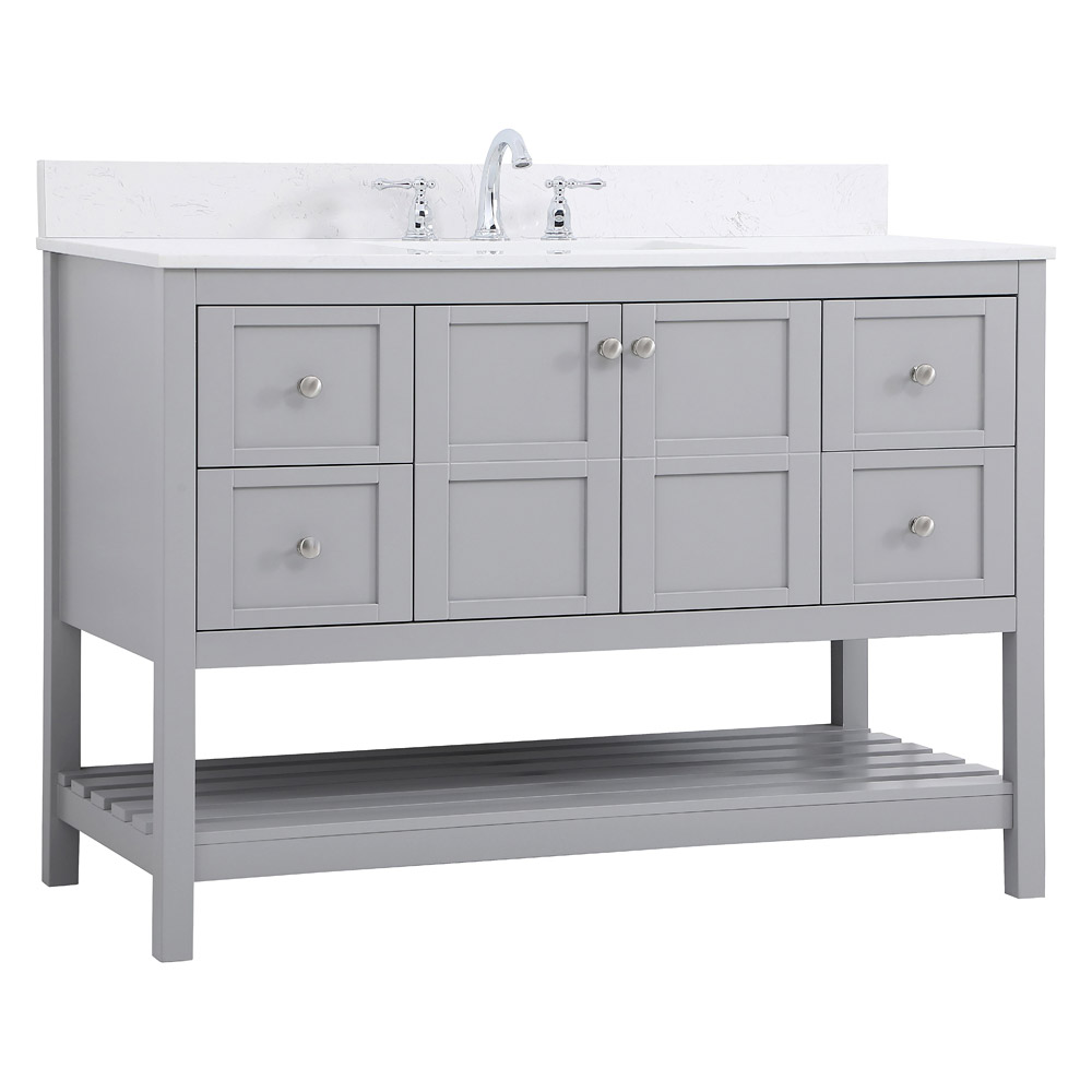 Elegant Bathroom Vanity - Gray (VF16448GR-BS)