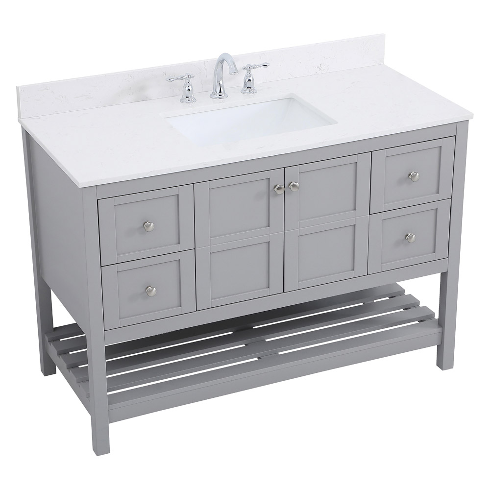 Elegant Bathroom Vanity - Gray (VF16448GR-BS)