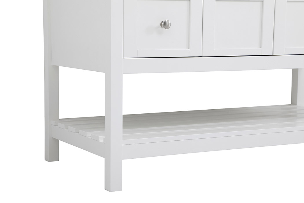 Elegant Bathroom Vanity - White (VF16448WH-BS)