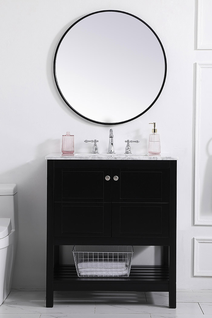 Elegant Bathroom Vanity - Black (VF16530BK)